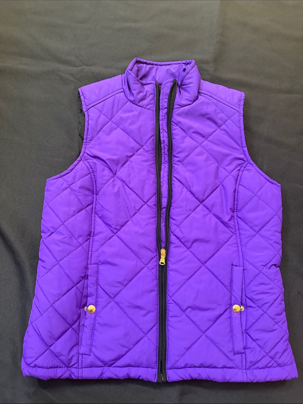 Lauren Ralph Lauren Purple Quilted Puffer Vest